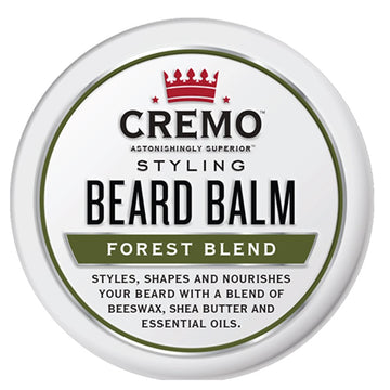 Cremo Styling Beard Balm, Forest Blend, Nourishes, Shapes And Moisturizes All Lengths Of Facial Hair, 2 Ounce (Packaging May Vary)