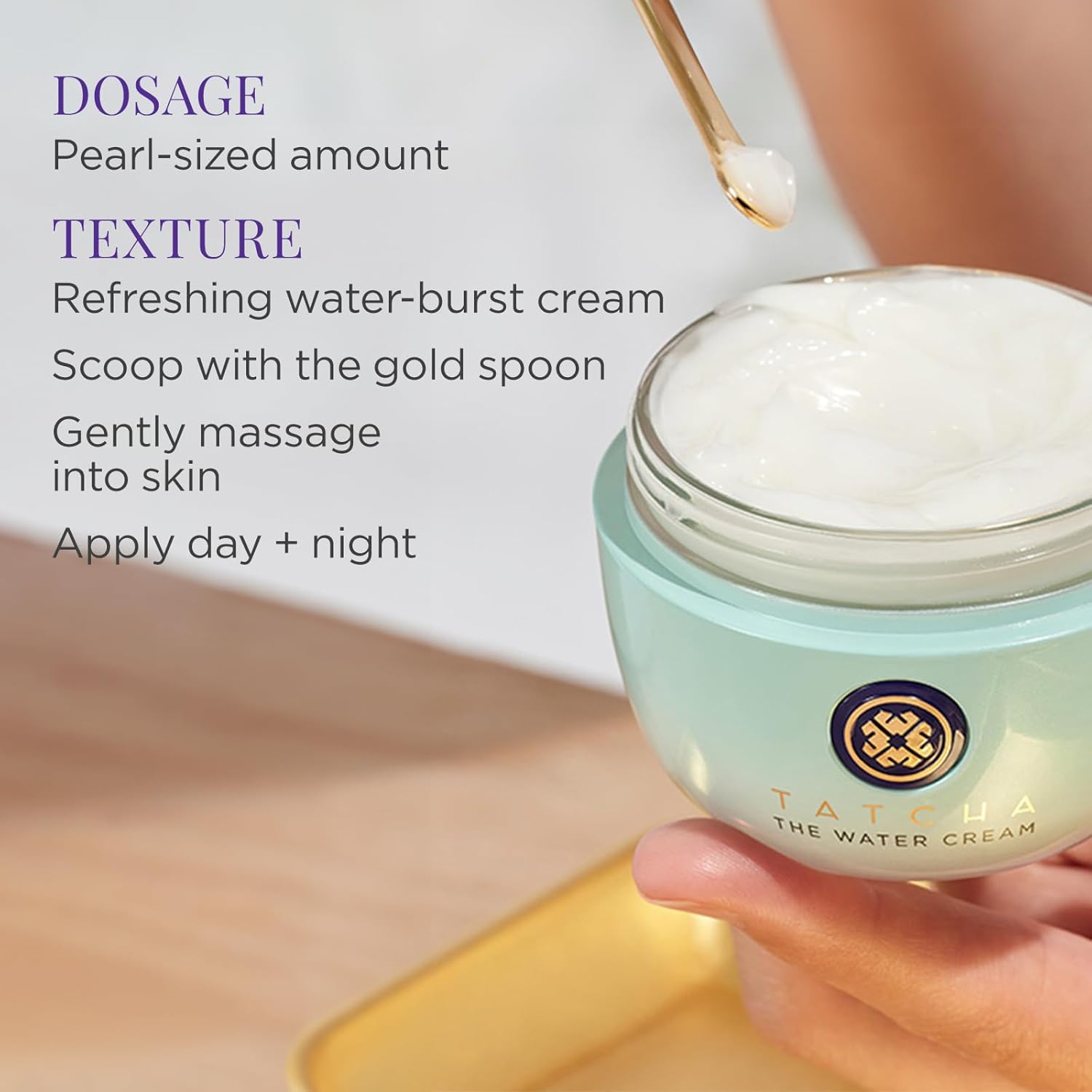 TATCHA The Water Cream 1.7 oz & The Texture Tonic 5 oz Bundle : Beauty & Personal Care