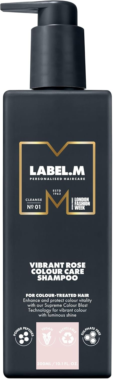 Label.M Vibrant Rose Colour Care Shampoo 300Ml – With Recyclable Pump