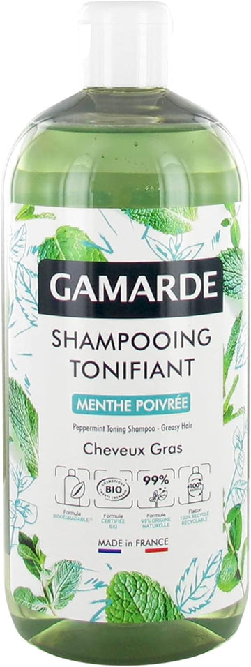 Gamarde Organic Peppermint Toning Shampoo Greasy Hair 500Ml