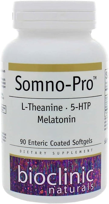 Bioclinic Naturals, Somno-Pro 90 Gels With Melatonin, 5Htp, And L-Theanine