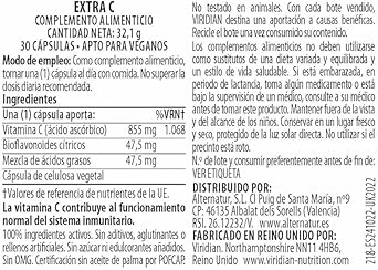 Viridian Viridian Extra C 950Mg (30) Veg. Caps. 600 G