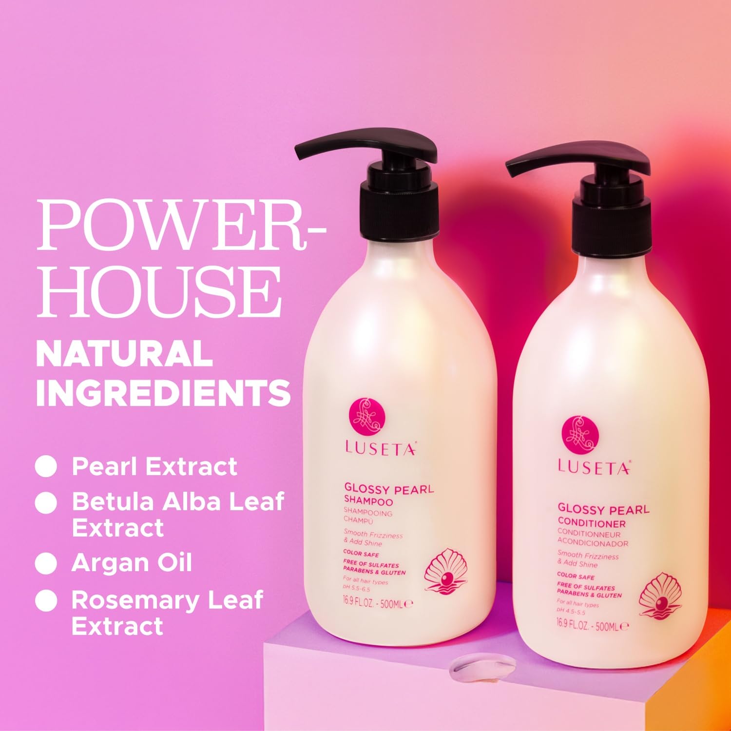 Luseta Curly Hair Shampoo And Conditioner Set - Define Curls And Restore Bounce With Coconut Oil For Waves And Curls, Intensely Moisturizing, Color Safe And Sulfate Free : Beauty & Personal Care