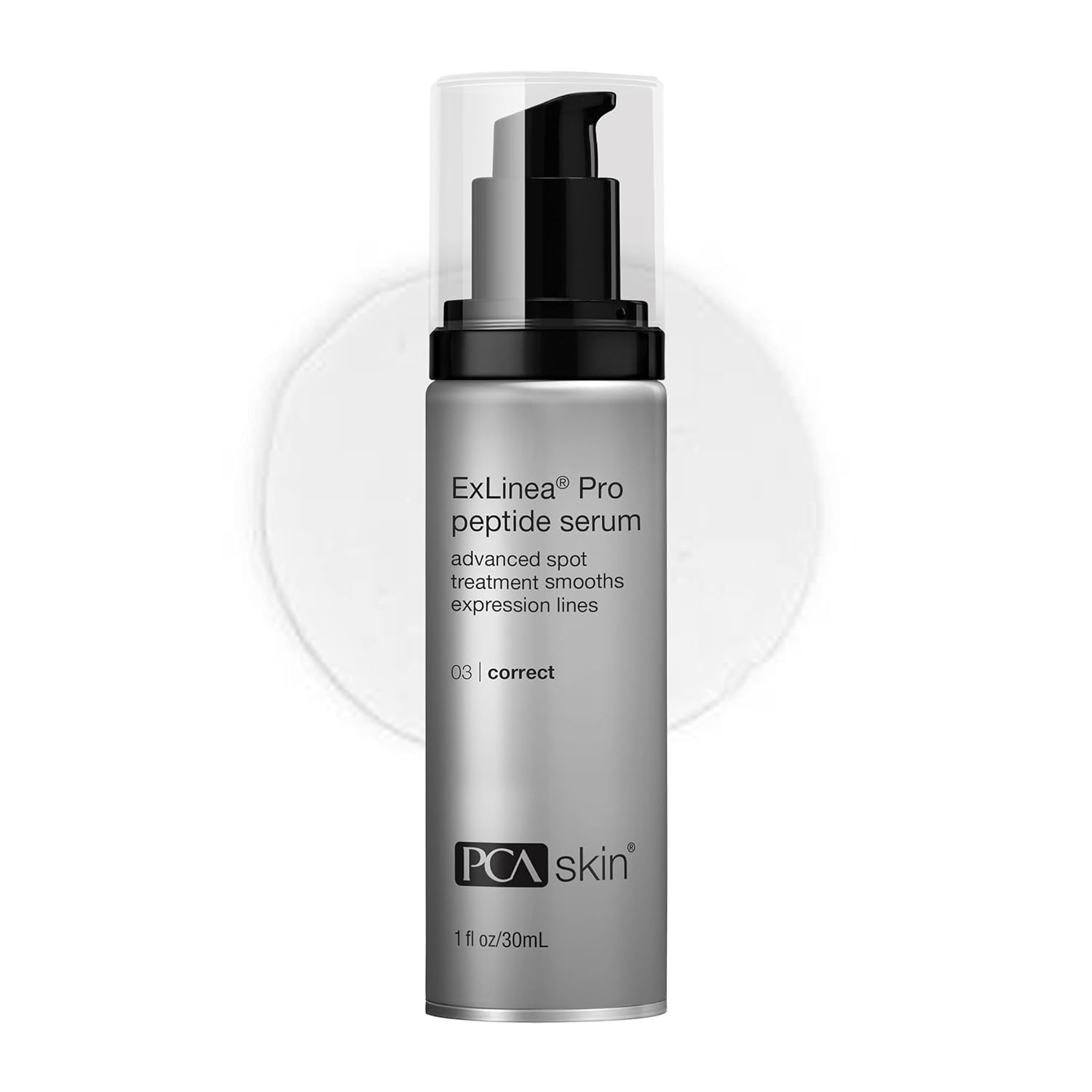 Pca Skin Exlinea Pro Peptide Serum For Face, Peptide Complex Serum, Helps Lift, Tighten, And Firm Skin And Reduces Wrinkle Depths, Hydrating Anti Aging Serum For Women, 1.0 Oz Pump