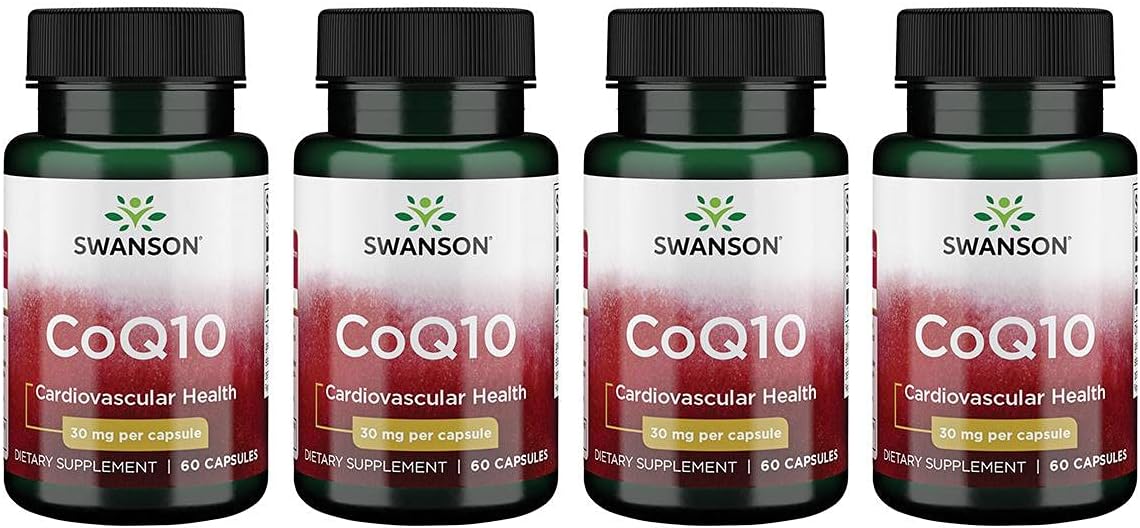 Swanson Coq10 30 30 Milligrams 60 Capsules (4 Pack)