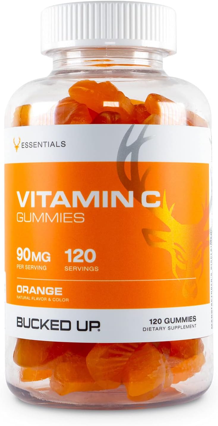 Bucked Up Vitamin C Gummies 90mg, 120 Gummies - Essentials