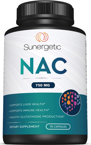Premium Nac Supplement N-Acetyl Cysteine – 750Mg Per Capsule – Supports Liver, Detox Immune, Cellular & Respiratory Health – 90 N Acetyl Cysteine Capsules