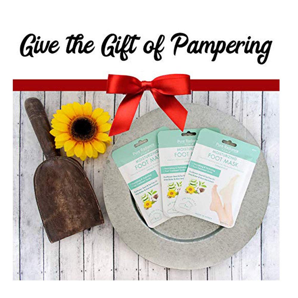 Pure Radiance By Cala Moisturizing Foot Masks 3 Pairs. : Beauty & Personal Care