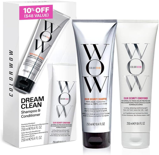 Color Wow Color Security Shampoo & Conditioner Duo | For Normal To Thick Hair | Cruelty-Free, Vegan | Achieve Super Glossy, Hydrated Hair