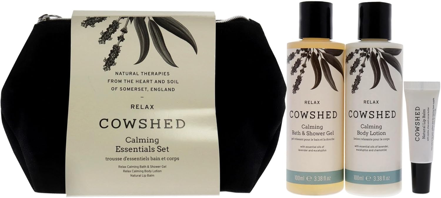 Cowshed Calming Essentials Set, 2 X 100 Ml And 1 X 5 Ml