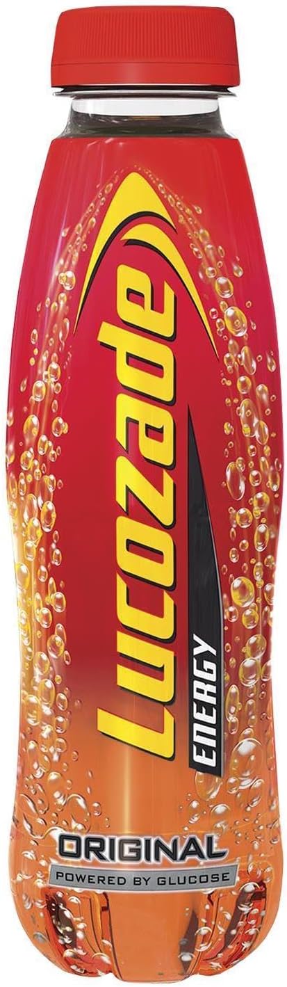 Lucozade Original Energy Drink 48 X 380Ml – Sparkling Glucose Beverage, Bulk Pack, Ideal For Hydration, Sports, Office & On-The-Go Energy Boost