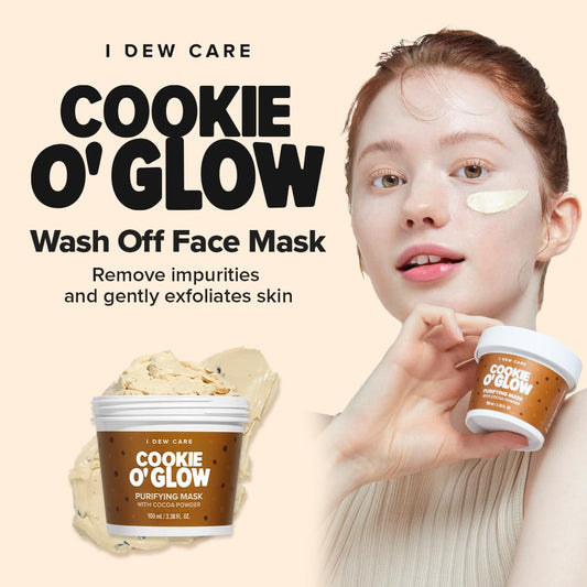 I Dew Care Wash Off Face Mask - Chill Mo-Mint | Soothing Mask With Peppermint Leaf Extract, Korean Face Mask Skin Care For Face, 3.38 Oz