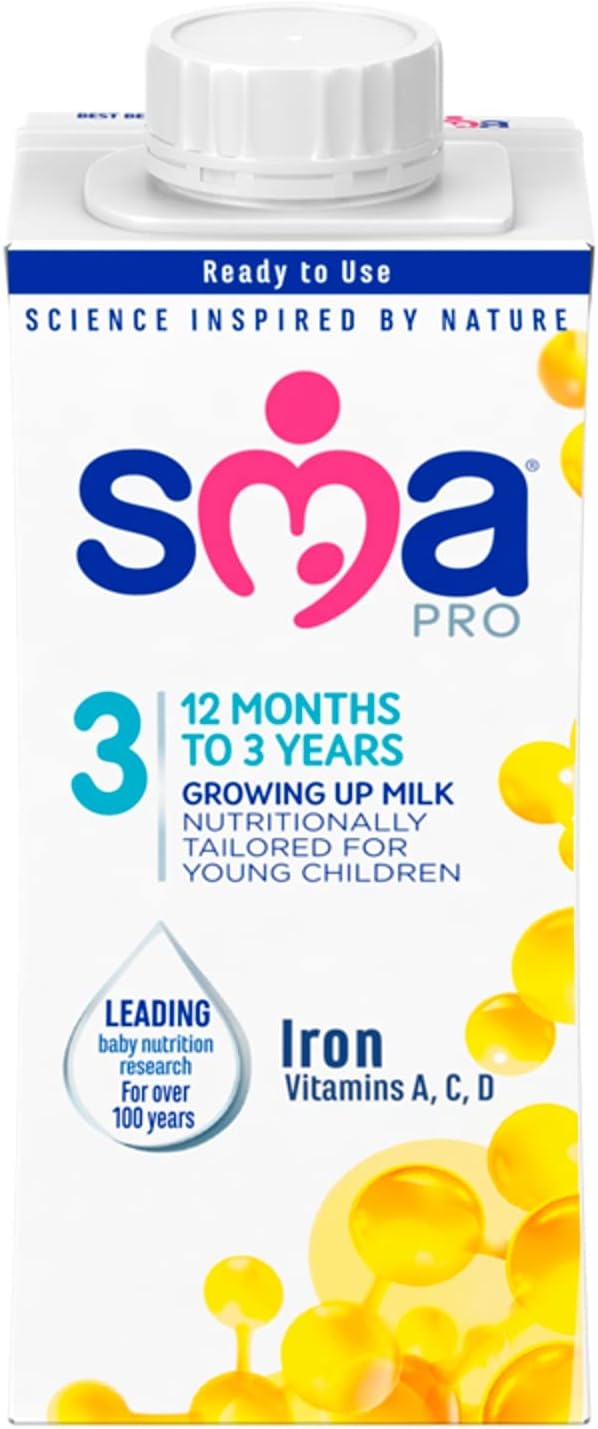 Sma Toddler Liquid Milk For 12-36 Months, 200 Ml