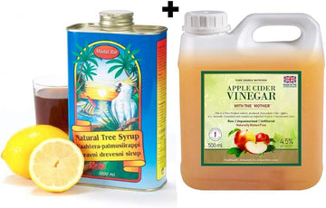 Madal Bal Natural Tree Syrup Lemon Detox 1000Ml + Psn Apple Cider Vinegar With The Mother 500Ml