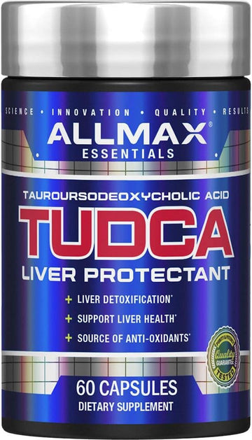 Allmax Tudca 60Ct - Tauroursodexoycholic Acid - Liver Detox & Gut Health