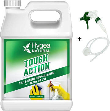 Tough Action Tile & Grout Deep Cleaning- Removes Dirt & Scum Without Harsh Chemicals- Condition & Enhances Color Of Stone Without Residue- Biodegradable (Ready To Use Gallon)