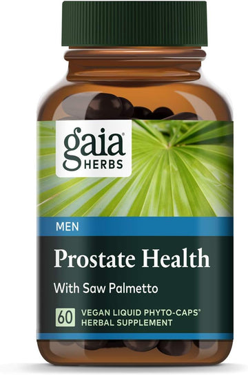 Gaia Herbs Prostate Health - Supports Prostate Health And Function For Men - With Saw Palmetto, Green Tea, Nettle Root, And White Sage - 60 Vegan Liquid Phyto-Capsules (20-Day Supply)