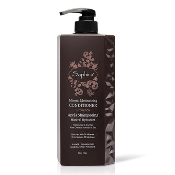 Saphira Mineral Moisturizing Conditioner, Hydrating Deep Conditioner For Dry, Damaged, Bleached And Color-Treated Hair, Sulfate-Free, Paraben-Free, Nourishes And Revitalizes Lifeless Hair