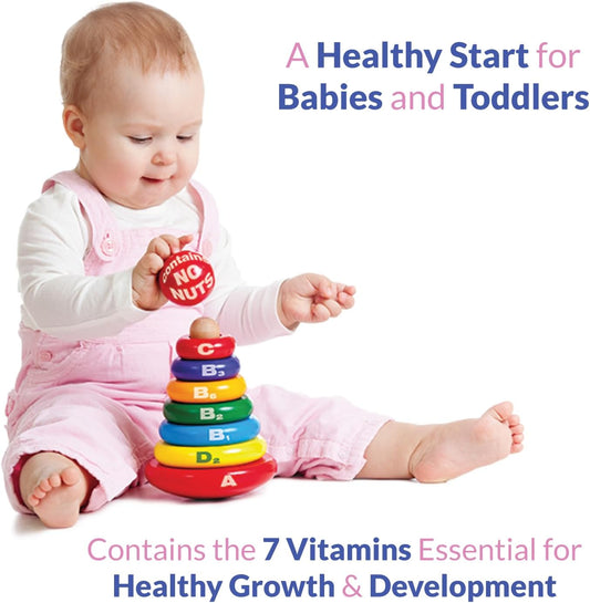 Dalivit Drops | Multivitamin Drops Contain 7 Essential Vitamins For Healthy Growth And Development | Specially Formulated For Infants And Children | Peanut/Nut And Soya Free | 20Ml