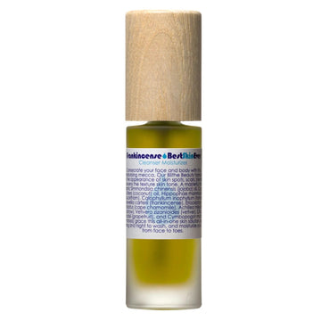 Living Libations - Organic Best Skin Ever All-In-One Facial Cleanser, Exfoliator + Moisturizer | Natural, Wildcrafted, Vegan Clean Beauty (1 Oz | Frankincense) : Beauty & Personal Care