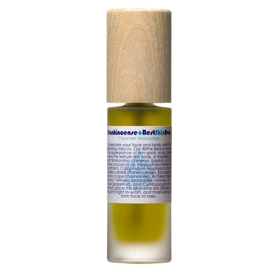 Living Libations - Organic Best Skin Ever All-In-One Facial Cleanser, Exfoliator + Moisturizer | Natural, Wildcrafted, Vegan Clean Beauty (1 Oz | Frankincense) : Beauty & Personal Care