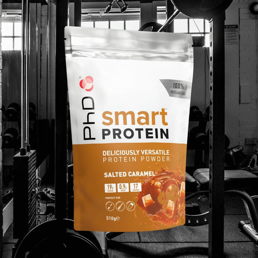 Phd Smart Protein, Versatile Shake, Ideal For Shakes, Baking And Deserts, Salted Caramel Flavour, 17 Servings Per 510 G Bag