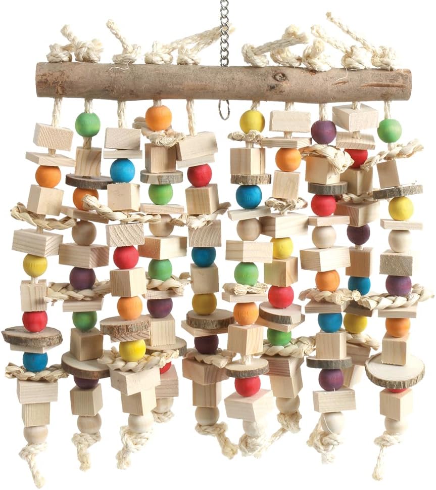 Peek And Play Wood & Rope Parrot Toy