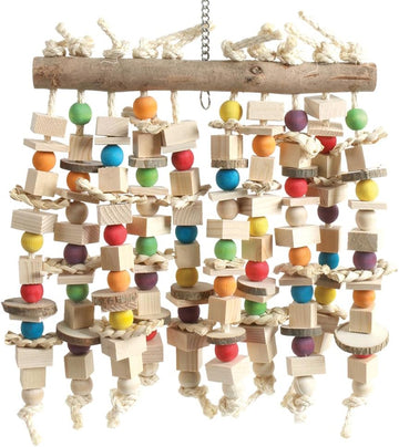 Peek And Play Wood & Rope Parrot Toy