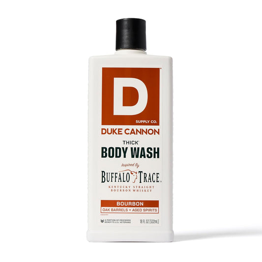 Duke Cannon Supply Co. Thick High Viscosity Body Wash - 3X Thicker, Plant-Based, Mineral-Enriched Body Wash For Men - Mens Body Scrub - Sawtooth, Bourbon, Midnight Swim & Superior