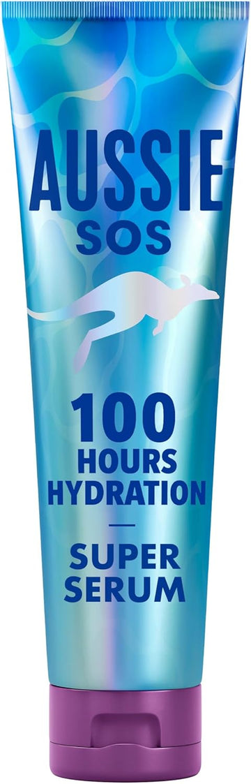 Aussie Super Serum Leave In Conditioner Hair Serum Treatment, For Dry, Damaged Hair. 100 Hours Of Hydration, Smooth, Soften, Detangle, Prevent Split Ends And Boost Shine, 160Ml