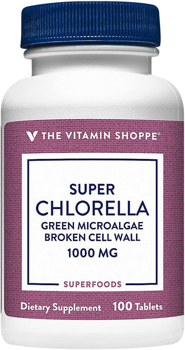 The Vitamin Shoppe Super Chlorella 1000 MG (100 Tablets)