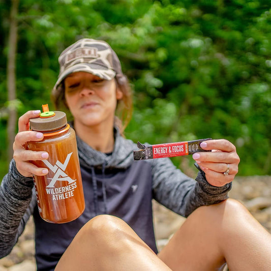 Wilderness Athlete - Energy & Focus | Energy Booster For Women & Men - Energy Drink Mix With Natural Caffeine - Low-Carb, Zero Sugar Energy Drink Powder - 30 Serving Energy Drink Tub (Cherry Limeade)