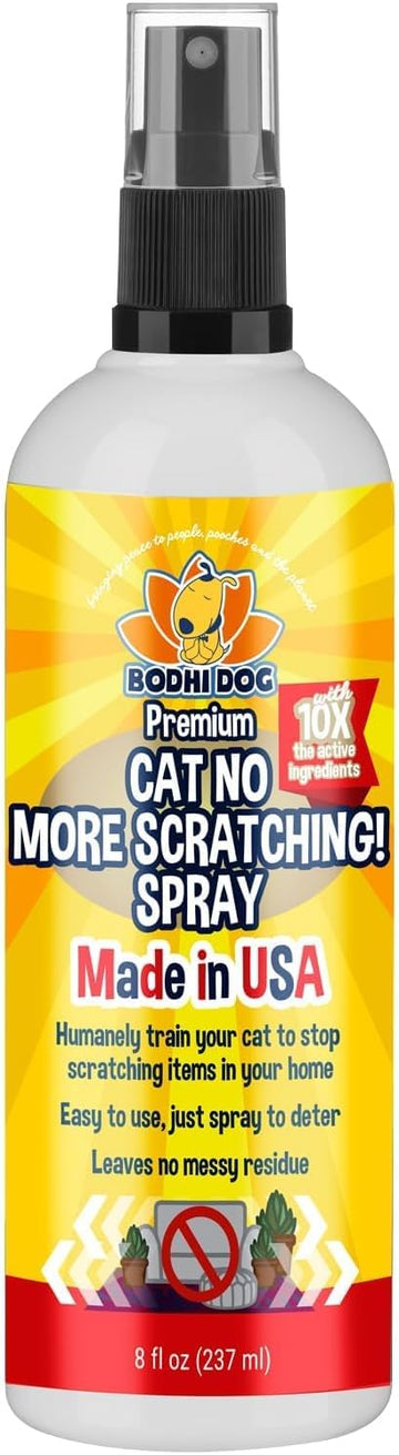 Bodhi Dog Cat Deterrent Spray, 8Oz - Safe Indoor & Outdoor Training Spray With Essential Oils - Effective Scratch Deterrent For Furniture - Made In Usa
