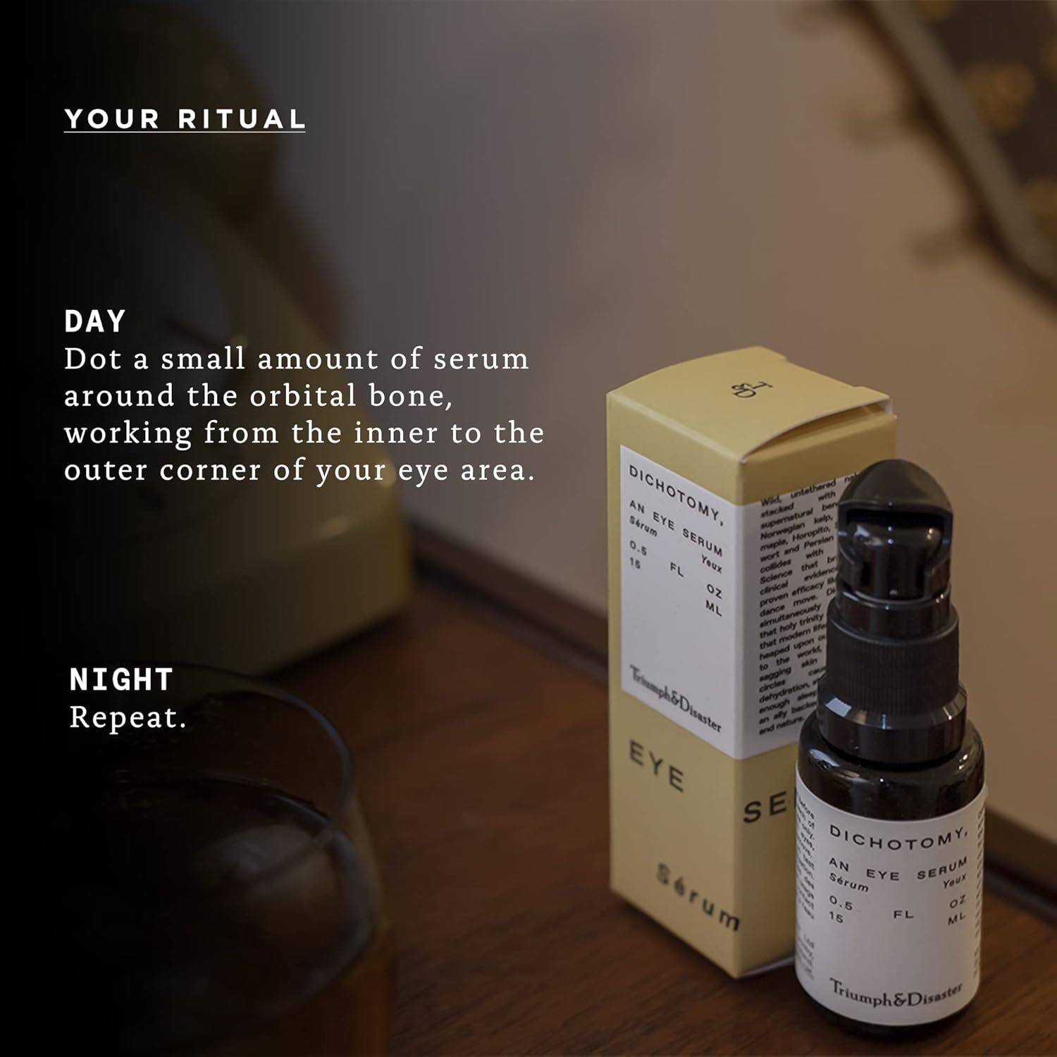 Triumph & Disaster | Dichotomy Eye Serum | Anti-Aging, Targeting Dark Circles, Crows Feet & Puffiness For Men - 0.5 Fl Oz : Beauty & Personal Care