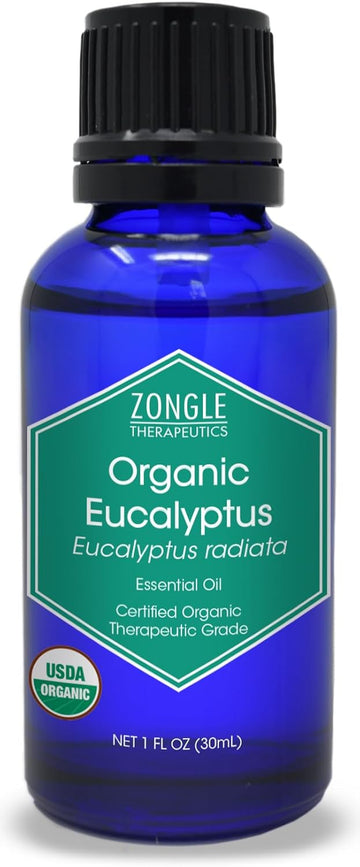 Organic Eucalyptus Essential Oil By Zongle – 100% Pure Natural, Therapeutic Grade, Premium Quality For Diffuser, Humidifier, Aromatherapy & Topical Use – 1 Oz