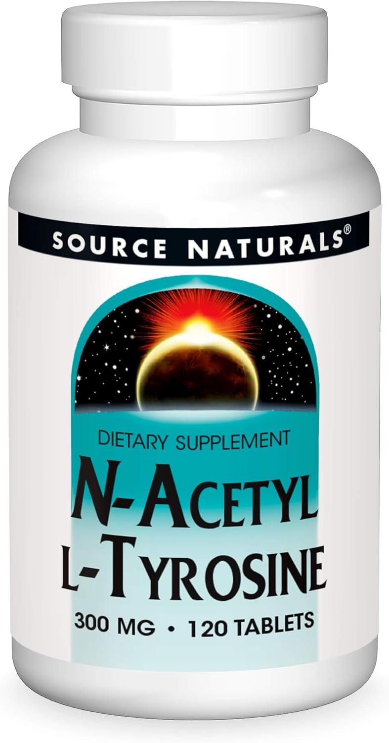 Source Naturals N-Acetyl L-Tyrosine Dietary Supplement - 120 Tablets