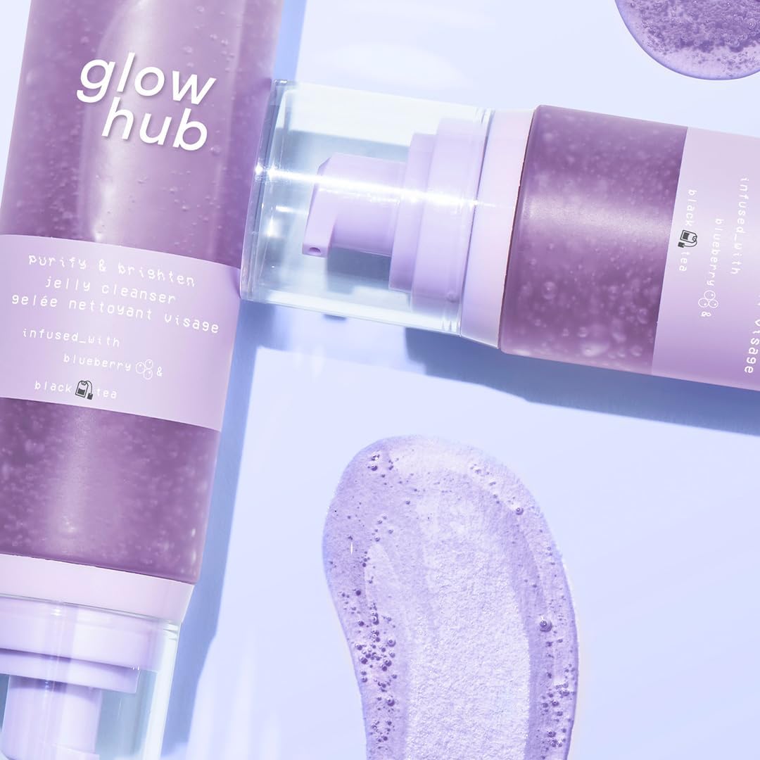 Glow Hub Purify & Brighten Jelly Cleanser with Antioxidants for All Skin Types 120ml : Amazon.co.uk: Beauty