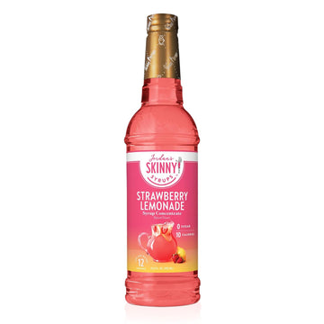 Jordan'S Skinny Mixes Sugar Free Syrup, Strawberry Lemonade Flavor, Flavored Water Enhancer, Drink Mix For Ice Tea, Lemonade & More, Zero Calorie Flavoring, Keto Friendly, 25.4 Fl Oz, 1 Pack