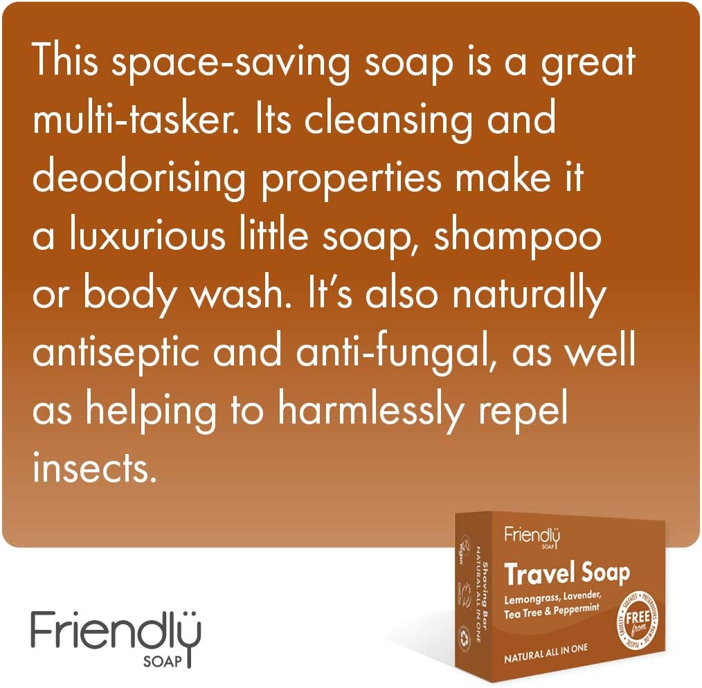 Friendly Soap Travel Soap Bar for Hair and Body (Case of 6) : Amazon.co.uk: Beauty