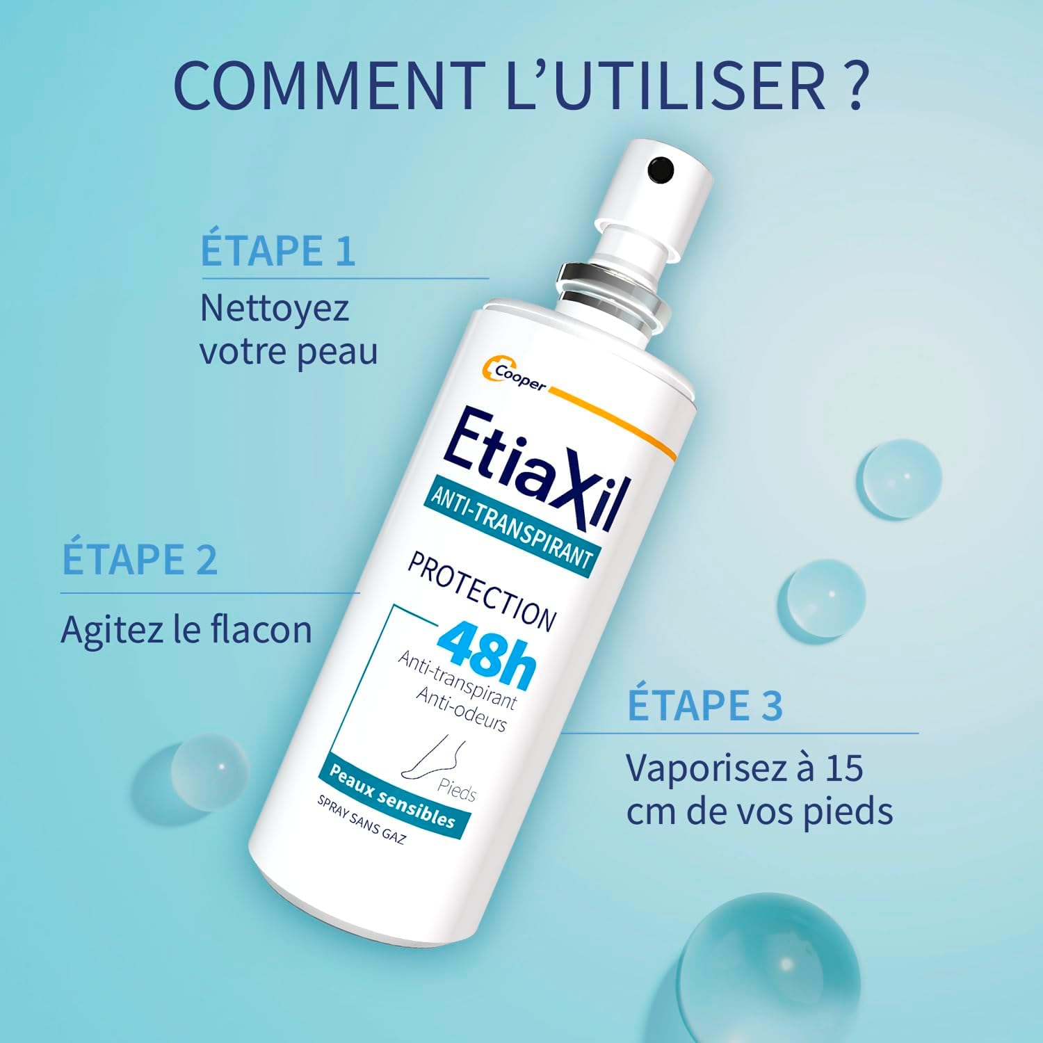 Etiaxil Anti-Perspirant Deodorant 48H Feet 100Ml