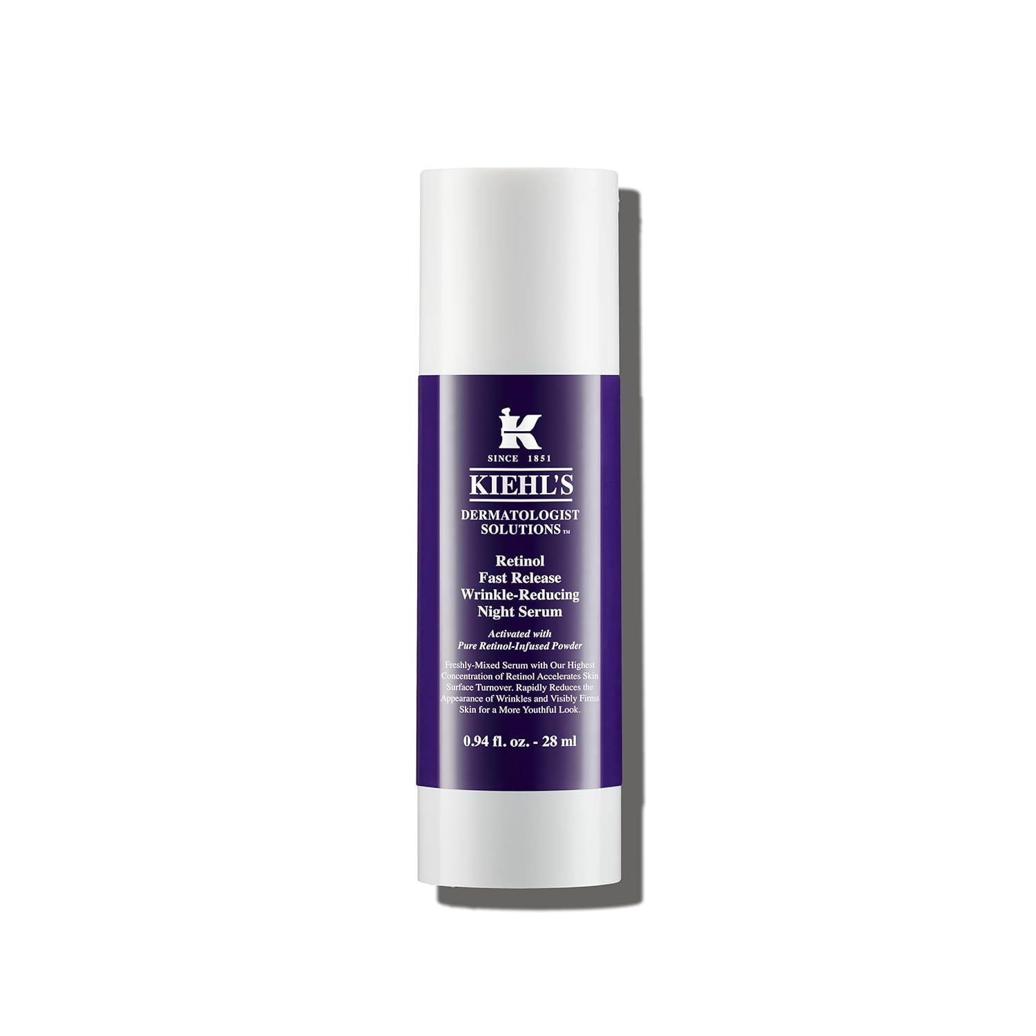 Kiehl'S Fast Release Wrinkle-Reducing 0.3% Retinol Night Serum, Helps Accelerate Skin Surface Cell Renewal, Improves Fine Lines & Smooths Out Deep Wrinkles, For Youthful Appearance - 0.94 Fl Oz