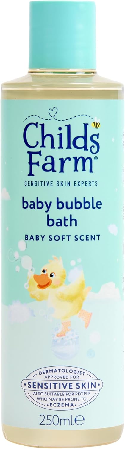 Childs Farm Baby Bedtime Bubble Bath, Baby Soft Scent | Gently Cleanses & Soothes | Suitable For Newborns, Kids & Adults With Sensitive & Dry Skin, 250Ml (Pack Of 2)