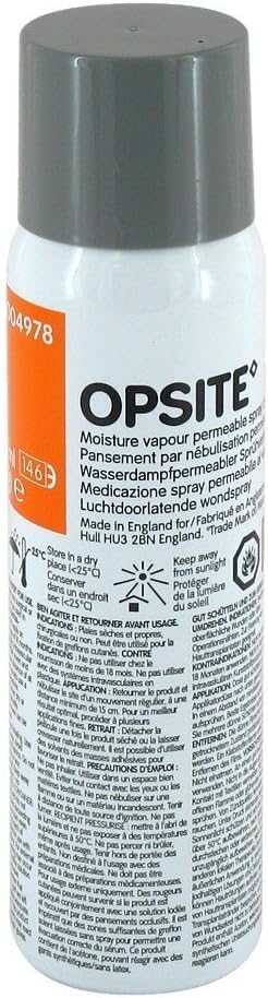 OpSite Film Dressing Spray - 100ml: Convenient Wound Care Solution : Amazon.co.uk: Health & Personal Care