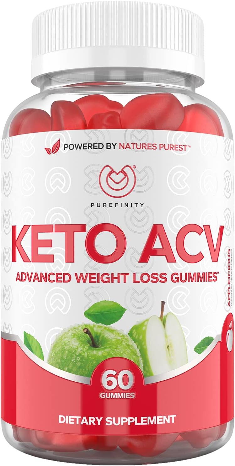 Keto ACV Gummies to Support Weight Loss and Detox - True Form Keto ACV Gummies for Health and Metabolism - 1,000mg Apple Cider Vinegar Gummy with The Mother (60 Gummies)