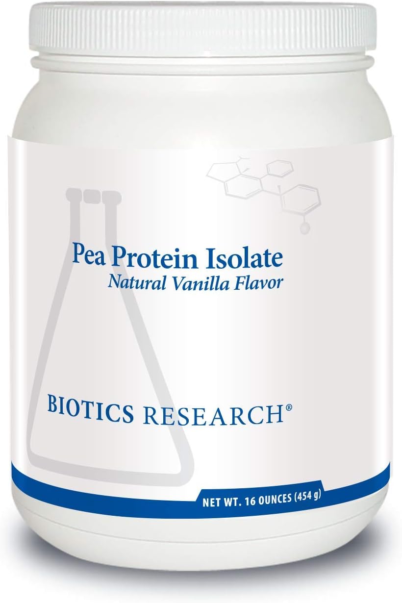 BIOTICS Research Pea Protein Isolate Natural Vanilla Flavored. Mixes E