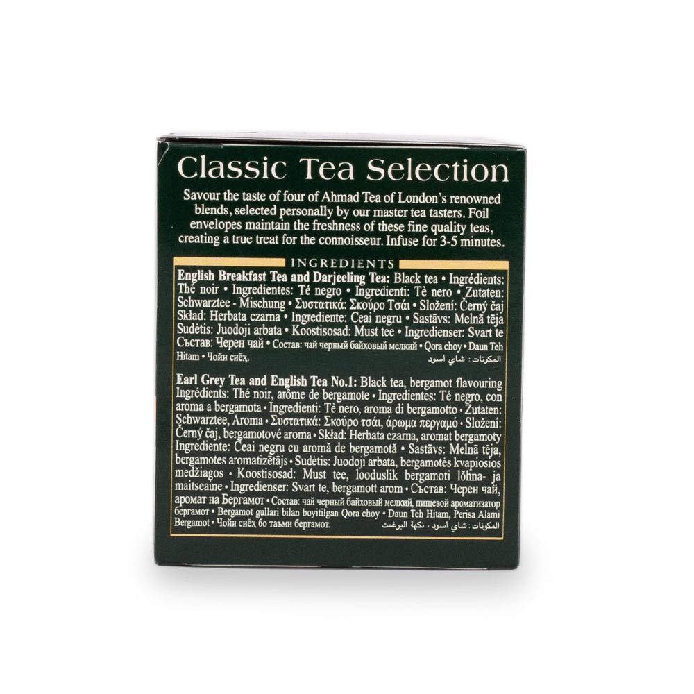 Ahmad Tea Classic Tea Selection, 20-Count (Pack Of 6)