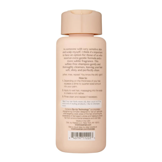 Kristin Ess Hair Extra Gentle Shampoo For Sensitive Skin + Scalp, Gently Cleanses, Nourishing + Calming Shampoo, Vegan, Sulfate Free, Color Safe + Keratin Safe, 10 Fl Oz