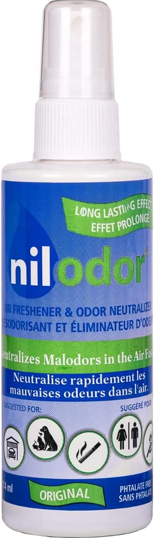 Nilodor - Air Freshener and Odor Neutralizer - Eliminates Odors from Pets, Smoke, Garbage, Kitchen and Sportwear (Original, Spray) : Health & Household