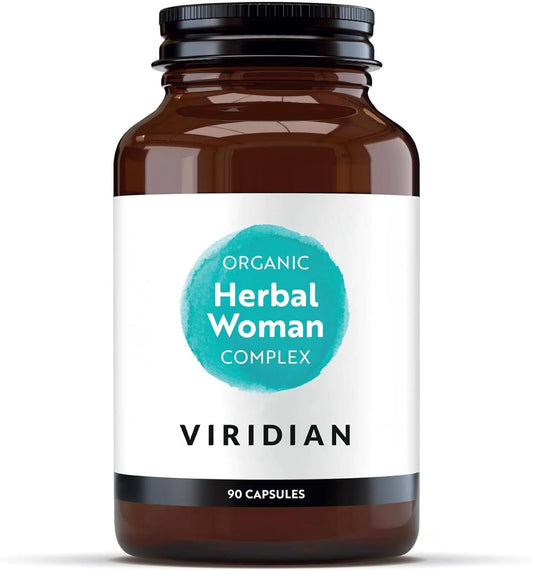 Viridian - Organic Herbal Woman Complex - 90 Caps | Herbal Supplement For Women 40-60 | Shatavari, Agnus Castus, Avena Sativa, Sage, Holy Basil, Fennel, Artichoke | Nutritionist Formulated