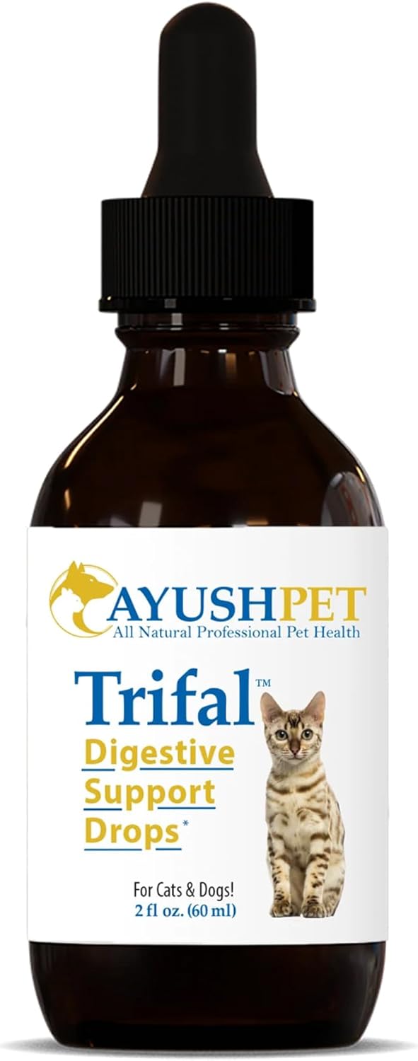 Ayush Herbs Pet Trifal Drops, Holistic Digestive Drops For Pets, Ayurvedic Formula For Healthy Digestion And Elimination, 2 Fluid Ounces